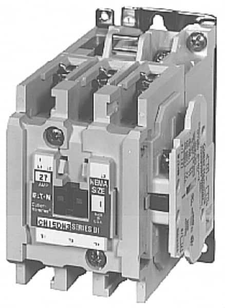 Eaton Cutler-Hammer - 3 Pole, 110 VAC at 50 Hz, 120 VAC at 60 Hz and 600 Volt, 9 Continuous Amp, 1 hp, Open NEMA Combination Starter - ABS Type Approved, cUL Listed, NEMA ICS 2-1993, UL Listed - Americas Industrial Supply