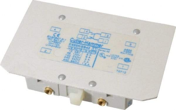 Eaton Cutler-Hammer - Starter Auxiliary Contact - For Use with 100-400A Contactors - Americas Industrial Supply