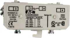 Eaton Cutler-Hammer - Starter Auxiliary Contact - For Use with 100-400A Contactors - Americas Industrial Supply