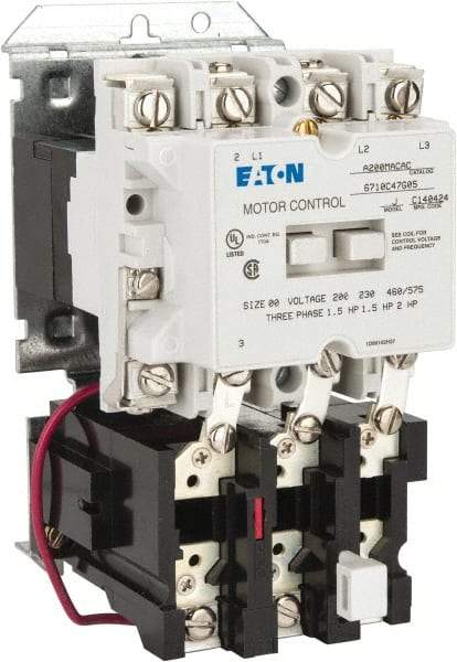 Eaton Cutler-Hammer - 9 Amp, Nonreversible Open Enclosure NEMA Motor Starter - 1 hp at 3 Phase - Americas Industrial Supply