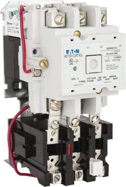 Eaton Cutler-Hammer - 45 Amp, NEMA Size 2, Nonreversible Open Enclosure NEMA Motor Starter - 10 hp at 3 Phase - Americas Industrial Supply