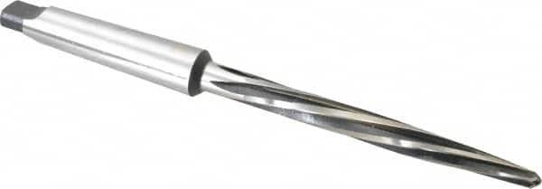 Interstate - 7/16" Reamer Diam, 7/32" Small End Diam, 2MT Morse Taper Shank, 4-3/8" Flute, Bridge Reamer - Americas Industrial Supply