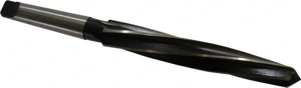 Interstate - 1-1/8" Reamer Diam, 55/64" Small End Diam, 3MT Morse Taper Shank, 7-3/8" Flute, Bridge Reamer - Americas Industrial Supply