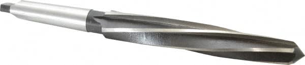 Interstate - 1-3/16" Reamer Diam, 59/64" Small End Diam, 3MT Morse Taper Shank, 7-3/8" Flute, Bridge Reamer - Americas Industrial Supply