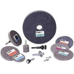 Standard Abrasives - 8" Diam, 1/2" Face Width, 3/4" Center Hole, Fine Grade, Silicon Carbide Deburring Wheel - Unitized, Soft Grade - Americas Industrial Supply