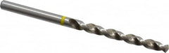 Accupro - #16 130° Vanadium High Speed Steel Jobber Drill - Bright Finish, Right Hand Cut, Spiral Flute, Straight Shank, 80mm OAL, Split Point - Americas Industrial Supply