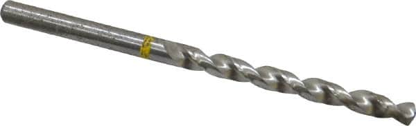 Accupro - 3/16" 130° Vanadium High Speed Steel Jobber Drill - Bright Finish, Right Hand Cut, Spiral Flute, Straight Shank, 86mm OAL, Split Point - Americas Industrial Supply