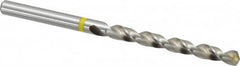 Accupro - #8 130° Vanadium High Speed Steel Jobber Drill - Bright Finish, Right Hand Cut, Spiral Flute, Straight Shank, 86mm OAL, Split Point - Americas Industrial Supply
