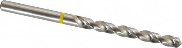 Accupro - 13/64" 130° Vanadium High Speed Steel Jobber Drill - Bright Finish, Right Hand Cut, Spiral Flute, Straight Shank, 86mm OAL, Split Point - Americas Industrial Supply