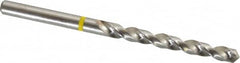 Accupro - 13/64" 130° Vanadium High Speed Steel Jobber Drill - Bright Finish, Right Hand Cut, Spiral Flute, Straight Shank, 86mm OAL, Split Point - Americas Industrial Supply
