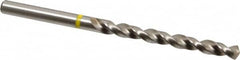 Accupro - 7/32" 130° Vanadium High Speed Steel Jobber Drill - Bright Finish, Right Hand Cut, Spiral Flute, Straight Shank, 93mm OAL, Split Point - Americas Industrial Supply