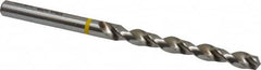 Accupro - #1 130° Vanadium High Speed Steel Jobber Drill - Bright Finish, Right Hand Cut, Spiral Flute, Straight Shank, 93mm OAL, Split Point - Americas Industrial Supply
