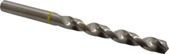 Accupro - 21/64" 130° Vanadium High Speed Steel Jobber Drill - Bright Finish, Right Hand Cut, Spiral Flute, Straight Shank, 117mm OAL, Split Point - Americas Industrial Supply