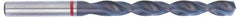 Accupro - #45 135° Cobalt Jobber Drill - TiAlN Finish, Right Hand Cut, Spiral Flute, Straight Shank, 49mm OAL, UX Point - Americas Industrial Supply
