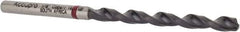 Accupro - 1/8" 135° Cobalt Jobber Drill - TiAlN Finish, Right Hand Cut, Spiral Flute, Straight Shank, 65mm OAL, UX Point - Americas Industrial Supply