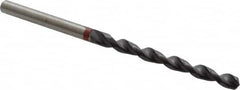 Accupro - 4mm 135° Cobalt Jobber Drill - TiAlN Finish, Right Hand Cut, Spiral Flute, Straight Shank, 75mm OAL, UX Point - Americas Industrial Supply