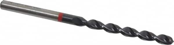 Accupro - 4.5mm 135° Cobalt Jobber Drill - TiAlN Finish, Right Hand Cut, Spiral Flute, Straight Shank, 80mm OAL, UX Point - Americas Industrial Supply