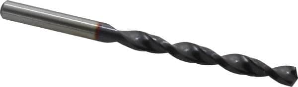 Accupro - 9/32" 135° Cobalt Jobber Drill - TiAlN Finish, Right Hand Cut, Spiral Flute, Straight Shank, 109mm OAL, UX Point - Americas Industrial Supply