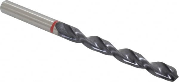 Accupro - 11/32" 135° Cobalt Jobber Drill - TiAlN Finish, Right Hand Cut, Spiral Flute, Straight Shank, 125mm OAL, UX Point - Americas Industrial Supply