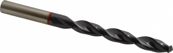 Accupro - 27/64" 135° Cobalt Jobber Drill - TiAlN Finish, Right Hand Cut, Spiral Flute, Straight Shank, 142mm OAL, UX Point - Americas Industrial Supply