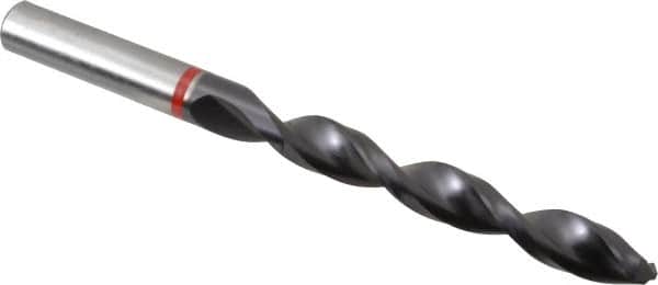 Accupro - 11mm 135° Cobalt Jobber Drill - TiAlN Finish, Right Hand Cut, Spiral Flute, Straight Shank, 142mm OAL, UX Point - Americas Industrial Supply