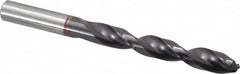 Accupro - 13mm 135° Cobalt Jobber Drill - TiAlN Finish, Right Hand Cut, Spiral Flute, Straight Shank, 151mm OAL, UX Point - Americas Industrial Supply