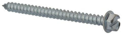 Value Collection - #14 Hex Washer Head Slotted Sheet Metal Screw - Steel, 3" Length Under Head, Grade 2 - Americas Industrial Supply