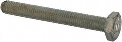 Made in USA - 1/2-20 UNF, 2" Length Under Head Hex Head Cap Screw - Fully Threaded, Grade 5 Steel, Zinc-Plated Finish, 3/4" Hex - Americas Industrial Supply