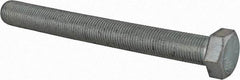 Made in North America - 1/2-20 UNF, 4-1/2" Length Under Head Hex Head Cap Screw - Fully Threaded, Grade 5 Steel, Zinc-Plated Finish, 3/4" Hex - Americas Industrial Supply