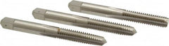 Hertel - 5/16-18 UNC, 4 Flute, Bottoming, Plug & Taper, Bright Finish, High Speed Steel Tap Set - 2-23/32" OAL, 2B/3B Class of Fit - Exact Industrial Supply