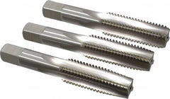 Hertel - 3/4-10 UNC, 4 Flute, Bottoming, Plug & Taper, Bright Finish, High Speed Steel Tap Set - 4-1/4" OAL, 2B/3B Class of Fit - Americas Industrial Supply