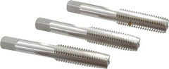 Hertel - M14x2.00 Metric Coarse, 4 Flute, Bottoming, Plug & Taper, Bright Finish, High Speed Steel Tap Set - 3-19/32" OAL, 6H Class of Fit - Americas Industrial Supply