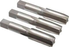 Hertel - M24x3.00 Metric Coarse, 4 Flute, Bottoming, Plug & Taper, Bright Finish, High Speed Steel Tap Set - 4-29/32" OAL, 6H Class of Fit - Americas Industrial Supply