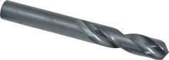Hertel - 13/32" 135° Spiral Flute High Speed Steel Screw Machine Drill Bit - Oxide Finish, Right Hand Cut, 1-15/16" Flute Length, 3-5/16" OAL, Split Point, Straight Shank - Americas Industrial Supply