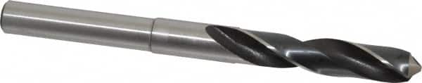 Hertel - 35/64" Drill, 118° Point, High Speed Steel Silver Deming & Reduced Shank Drill Bit - Americas Industrial Supply