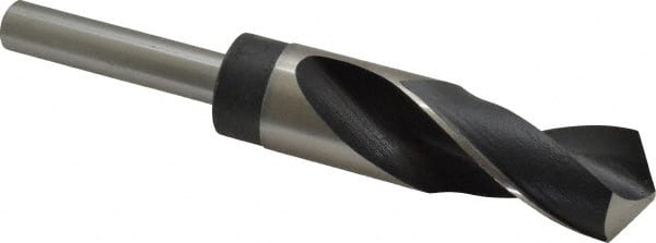 Hertel - 1-1/32" Drill, 118° Point, High Speed Steel Silver Deming & Reduced Shank Drill Bit - Americas Industrial Supply
