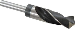 Hertel - 1-3/64" Drill, 118° Point, High Speed Steel Silver Deming & Reduced Shank Drill Bit - Oxide Finish, 6" OAL, Straight Shank, 3" Flute Length, Right Hand Cut, Standard Point, Spiral Flute, Regular Spiral - Americas Industrial Supply