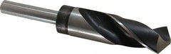 Hertel - 1-1/16" Drill, 118° Point, High Speed Steel Silver Deming & Reduced Shank Drill Bit - Oxide Finish, 6" OAL, Straight Shank, 3" Flute Length, Right Hand Cut, Standard Point, Spiral Flute, Regular Spiral - Americas Industrial Supply