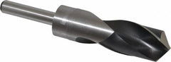 Hertel - 1-13/64" Drill, 118° Point, High Speed Steel Silver Deming & Reduced Shank Drill Bit - Oxide Finish, 6" OAL, Straight Shank, 3" Flute Length, Right Hand Cut, Standard Point, Spiral Flute, Regular Spiral - Americas Industrial Supply