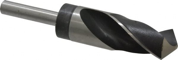 Hertel - 1-1/4" Drill, 118° Point, High Speed Steel Silver Deming & Reduced Shank Drill Bit - Americas Industrial Supply
