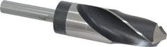 Hertel - 1-17/64" Drill, 118° Point, High Speed Steel Silver Deming & Reduced Shank Drill Bit - Oxide Finish, 6" OAL, Straight Shank, 3" Flute Length, Right Hand Cut, Standard Point, Spiral Flute, Regular Spiral - Americas Industrial Supply