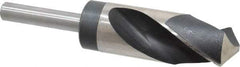Hertel - 1-5/16" Drill, 118° Point, High Speed Steel Silver Deming & Reduced Shank Drill Bit - Oxide Finish, 6" OAL, Straight Shank, 3" Flute Length, Right Hand Cut, Standard Point, Spiral Flute, Regular Spiral - Americas Industrial Supply