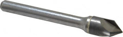 Hertel - 3/8" Head Diam, 1/4" Shank Diam, 3 Flute 82° Solid Carbide Countersink - Americas Industrial Supply