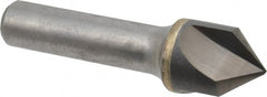Hertel - 3/4" Head Diam, 1/2" Shank Diam, 3 Flute 90° Solid Carbide Countersink - Americas Industrial Supply