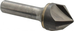 Hertel - 1" Head Diam, 1/2" Shank Diam, 3 Flute 90° Solid Carbide Countersink - Americas Industrial Supply