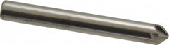 Hertel - 1/4" Head Diam, 1/4" Shank Diam, 6 Flute 90° Solid Carbide Countersink - Bright Finish, 2" OAL, Single End, Straight Shank, Right Hand Cut - Americas Industrial Supply