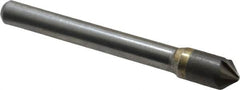 Hertel - 5/16" Head Diam, 1/4" Shank Diam, 6 Flute 90° Solid Carbide Countersink - Bright Finish, 2-1/2" OAL, Single End, Straight Shank, Right Hand Cut - Americas Industrial Supply