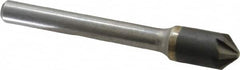 Hertel - 3/8" Head Diam, 1/4" Shank Diam, 6 Flute 90° Solid Carbide Countersink - Americas Industrial Supply