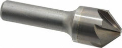 Hertel - 7/8" Head Diam, 1/2" Shank Diam, 6 Flute 90° Solid Carbide Countersink - Americas Industrial Supply