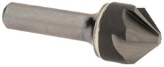 Hertel - 1" Head Diam, 1/2" Shank Diam, 6 Flute 90° Solid Carbide Countersink - Americas Industrial Supply